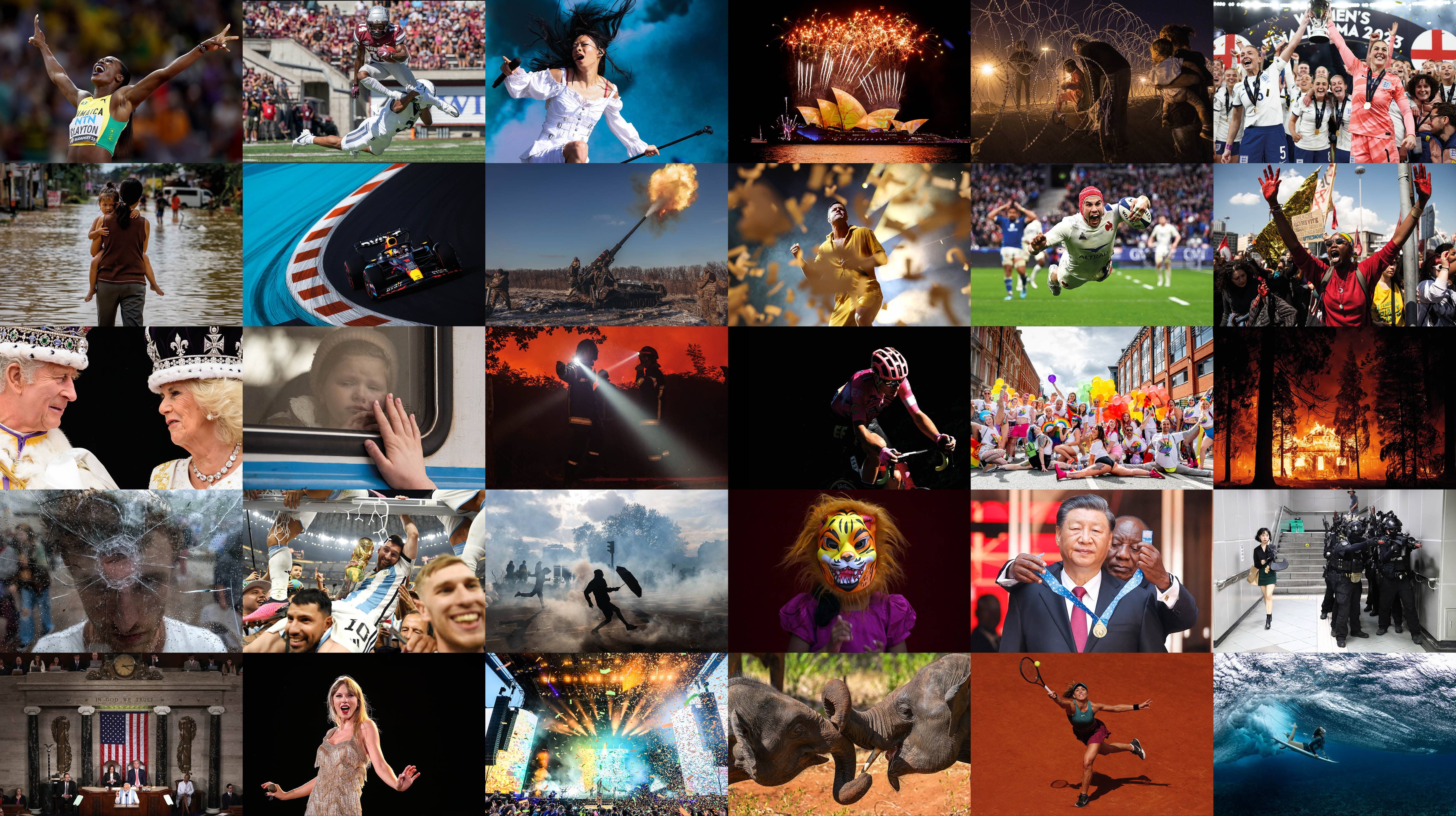 Montage of Getty Images editorial news, sport and entertainment content.